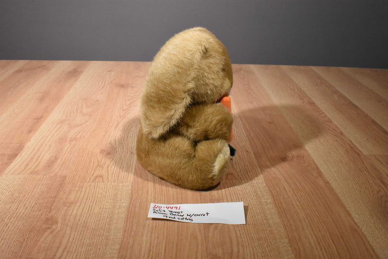Soft Things Brown Bunny Rabbit With an Orange Carrot Plush
