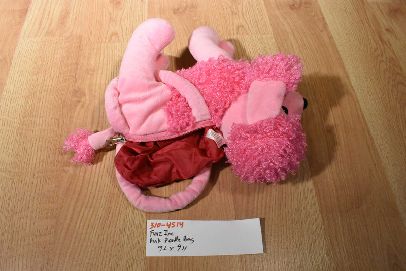 Funz Inc. Pink Poodle Handbag Plush