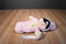 Disney Store Minnie Mouse Beanbag Plush in Pink/ Yellow Bunny Rabbit Costume