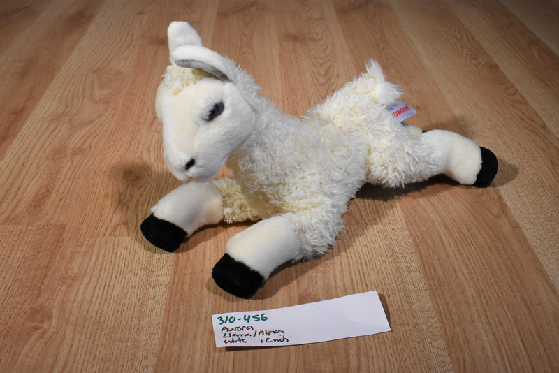 Aurora Flopsies Cream Llama Alpaca 2017 Beanbag Plush