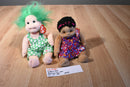 Ty Beanie Kids Cutie 1999 and Shennigan 2000 Beanbag Plush