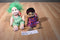 Ty Beanie Kids Cutie 1999 and Shennigan 2000 Beanbag Plush