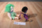 Ty Beanie Kids Cutie 1999 and Shennigan 2000 Beanbag Plush