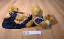 Russ Patriotic Bears Franklin and Amelia Beanbag Plush
