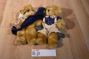 Russ Patriotic Bears Franklin and Amelia Beanbag Plush