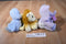 Enesco Precious Moments Tender Tails Blue Bird Elephant Lion Beanbag Plush