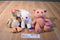 Enesco Precious Moments Tender Tails Turkey Lamb Pig Beanbag Plush