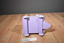 Commonwealth Tan Bunny Rabbit and White Plush in Purple Wooden Wagon