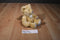 Russ Hallmark Flowers Beige Teddy Bear Beanbag Plush