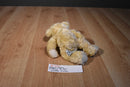 Russ Hallmark Flowers Beige Teddy Bear Beanbag Plush