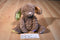 Animal Adventure Brown Bunny Rabbit 2016 Beanbag Plush with Pastel Colored Feet