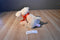 Melissa and Doug Sunny the Yellow Lab Puppy Dog Beanbag Plush With Red Bow