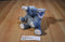 Ty Pluffies Winks Grey and Pink Elephant 2002 Beanbag Plush