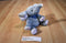 Ty Pluffies Winks Grey and Pink Elephant 2002 Beanbag Plush
