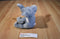 Ty Pluffies Winks Grey and Pink Elephant 2002 Beanbag Plush