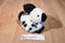 Walmart White and Black Spotted Bunny Rabbit Beanbag Plush