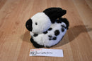 Walmart White and Black Spotted Bunny Rabbit Beanbag Plush