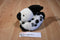 Walmart White and Black Spotted Bunny Rabbit Beanbag Plush