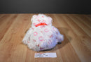 Ty Punkies Bitty Kiss White Bear With X's and O's 2005 Beanbag Plush