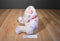Ty Punkies Bitty Kiss White Bear With X's and O's 2005 Beanbag Plush