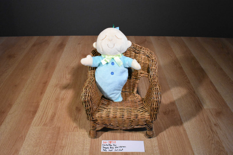 Manhatan Toy Snuggle Pod Blue and Green Snuggle Bug 2008 Plush