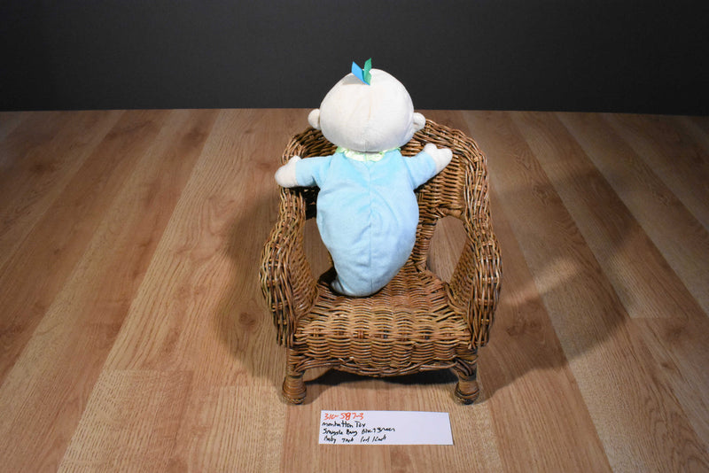 Manhatan Toy Snuggle Pod Blue and Green Snuggle Bug 2008 Plush