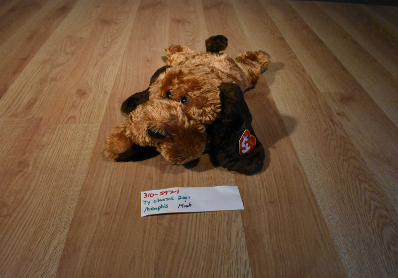 Ty Classic Memphis Brown Hound Dog 2001 Beanbag Plush