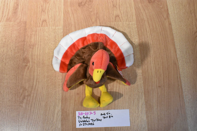 Ty Beanie Babies Gobbles Turkey 1996 Beanbag Plush