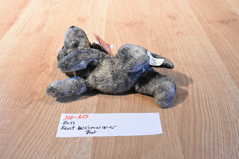 Russ Keats Grey Weimaraner Puppy dog Beanbag Plush