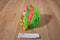 Ty Monstaz Daisy Green and Pink Monster 2013 Beanbag Plush