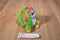 Ty Monstaz Daisy Green and Pink Monster 2013 Beanbag Plush