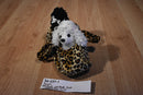 Aurora Black and White Poodles Leopard Carrier Bag Plush