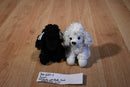 Aurora Black and White Poodles Leopard Carrier Bag Plush
