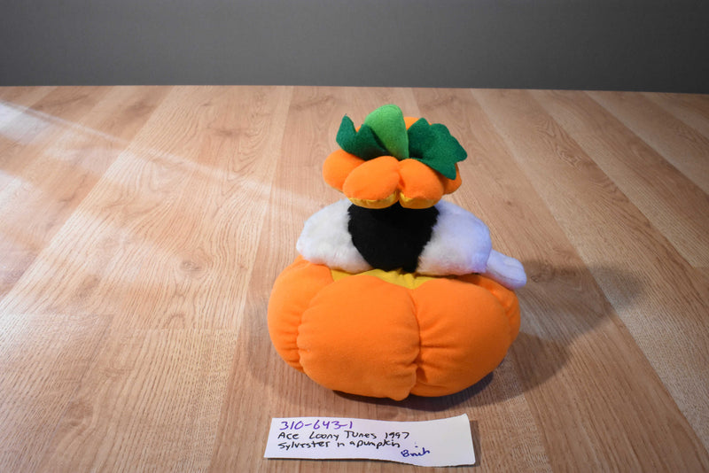 ACE Looney Tunes Sylvester in a Pumpkin 1997 Plush