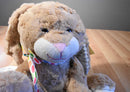 Animal Adventure Tan and Beige Bunny Rabbit with Egg Bow 2018 Plush