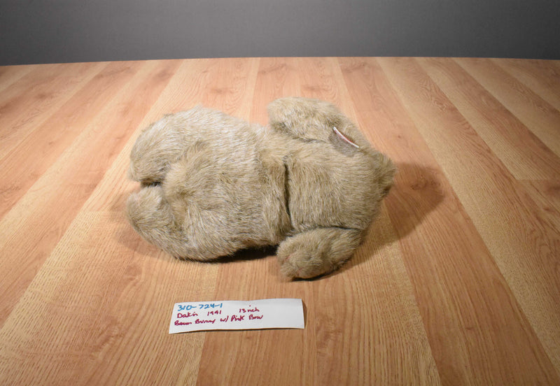 Dakin Brown Bunny Rabbit Puppet 1991 Plush