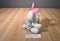 Animal Adventure 2018 Grey and White Easter Dog Plush With Carrot