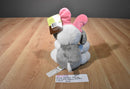 Animal Adventure 2018 Grey and White Easter Dog Plush With Carrot