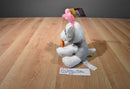 Animal Adventure 2018 Grey and White Easter Dog Plush With Carrot