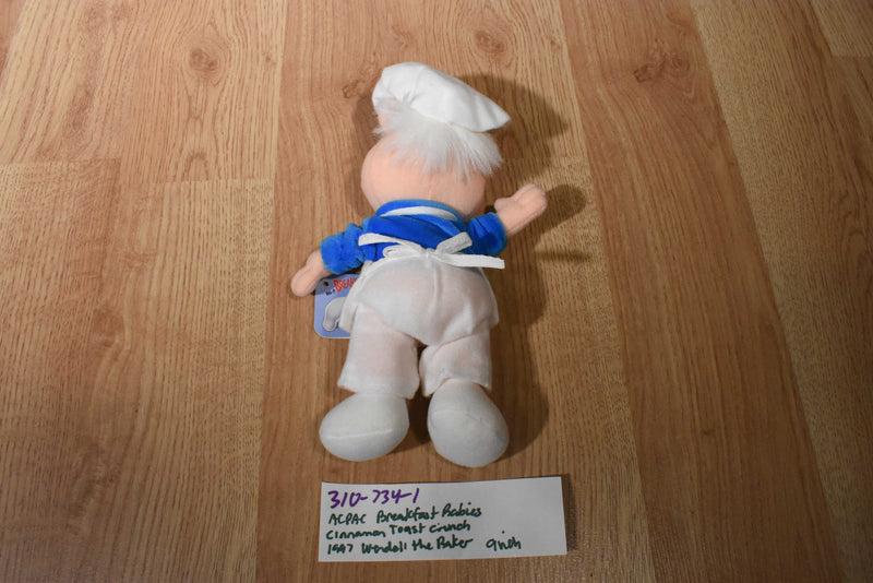 General Mills Breakfast Babies Cinnamon Toast Crunch Wendell the Baker 1997 Beanbag Plush