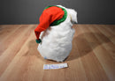 Kids of America White and Beige Bear With Red and Green Hat Plush