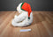 Kids of America White and Beige Bear With Red and Green Hat Plush