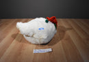 Kids of America White and Beige Bear With Red and Green Hat Plush