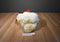Kids of America White and Beige Bear With Red and Green Hat Plush