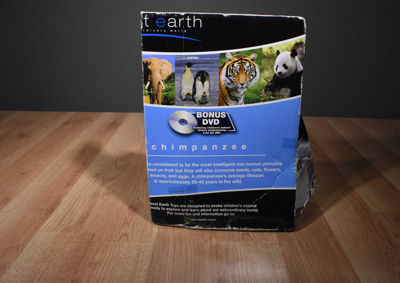 BBC Earth Planet Earth Chimp All About Chimpanzees 2009 Plush and DVD