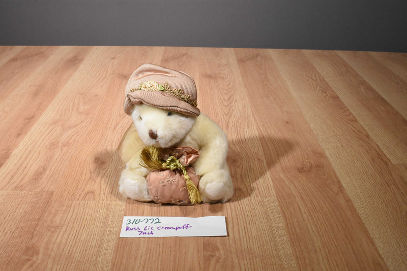 Russ Reflections on Living Lil Creampuff White Bear Plush