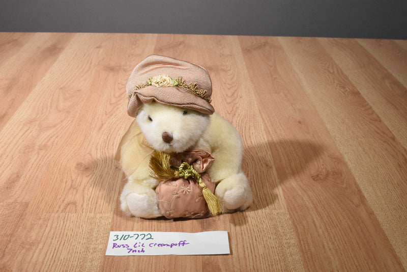 Russ Reflections on Living Lil Creampuff White Bear Plush