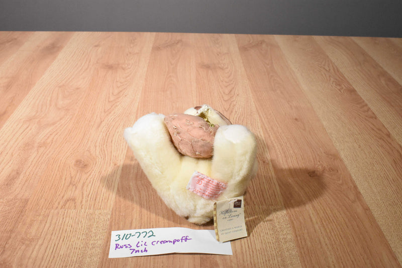 Russ Reflections on Living Lil Creampuff White Bear Plush