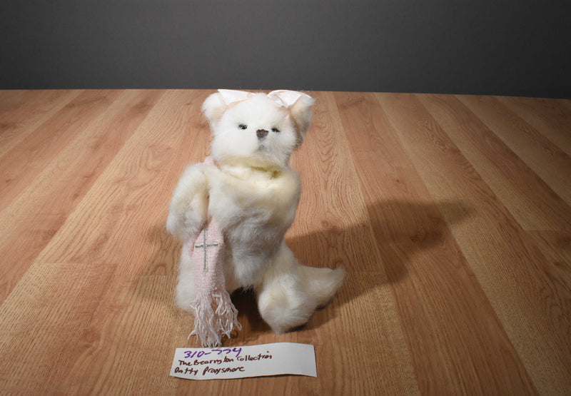 Bearington Patty Praysmore White Bear Beanbag Plush