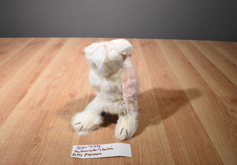 Bearington Patty Praysmore White Bear Beanbag Plush